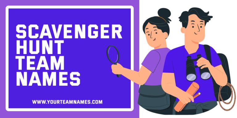 320+ Scavenger Hunt Team Names: Unique & Dirty for Adults, Friends & Family