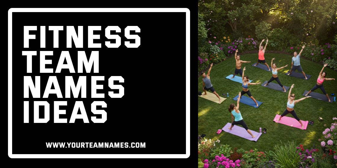 Best Fitness Team Names Ideas for male and female yoga groups