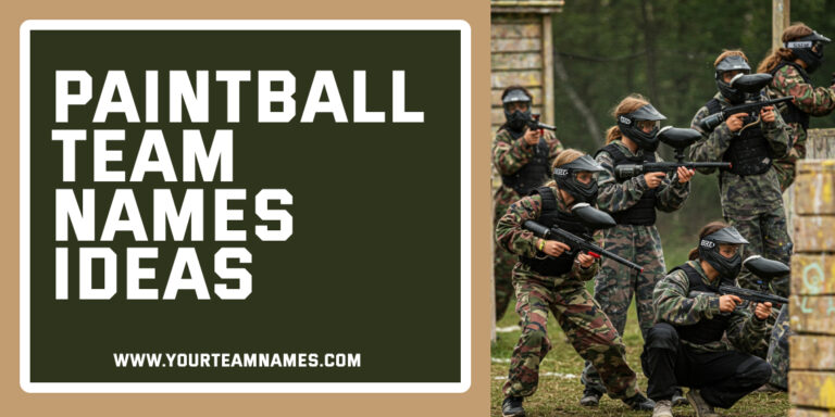 546+ Paintball Team Names: Pro, Dirty, Badass & Catchy Ideas