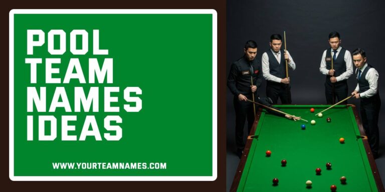 654+ Pool Team Names Unique Funny Ideas For Female & Male