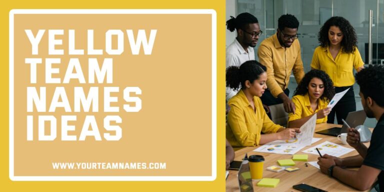 527+ Yellow Team Names Unique Best Funny Ideas For Adults