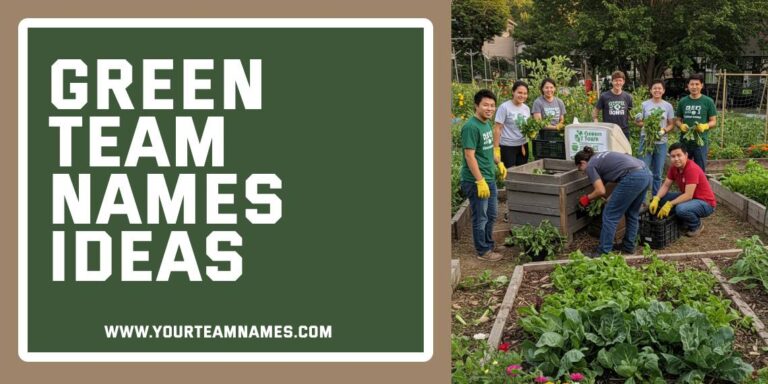 585+ Green Team Names: Unique, Funny, Catchy, Best Ideas