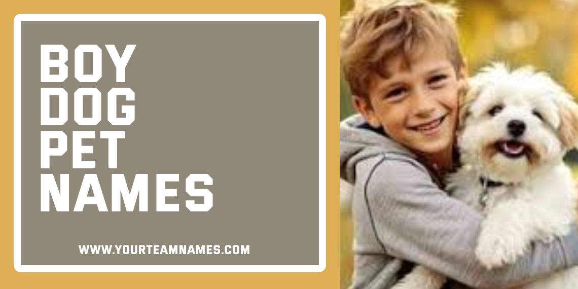 Boy Dog Pet Names