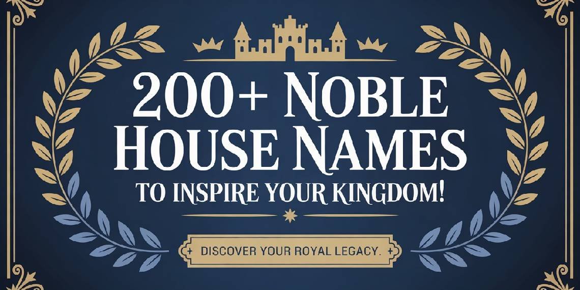 200 Noble House Names