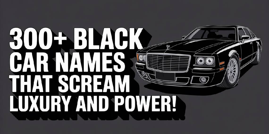 300 Black Car Names