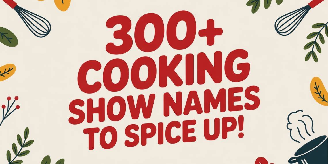 300 Cooking Show Names To Spice Up!