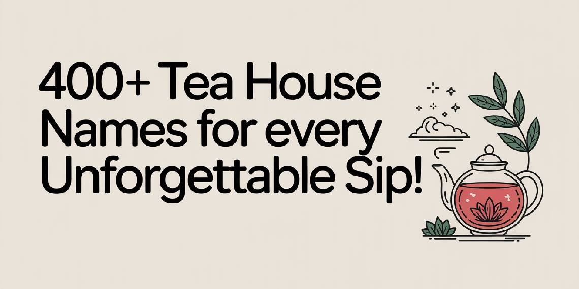 400 Tea House Names