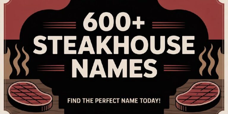 600+ Steakhouse Names That Are Perfect for Meat Lovers!
