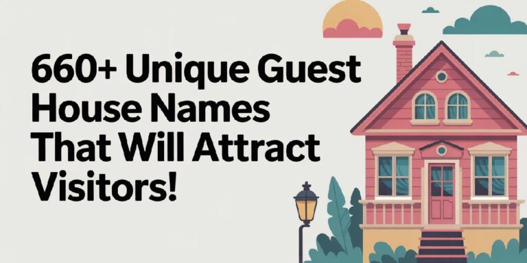 660+ Unique Guest House Names That Will Attract Visitors!