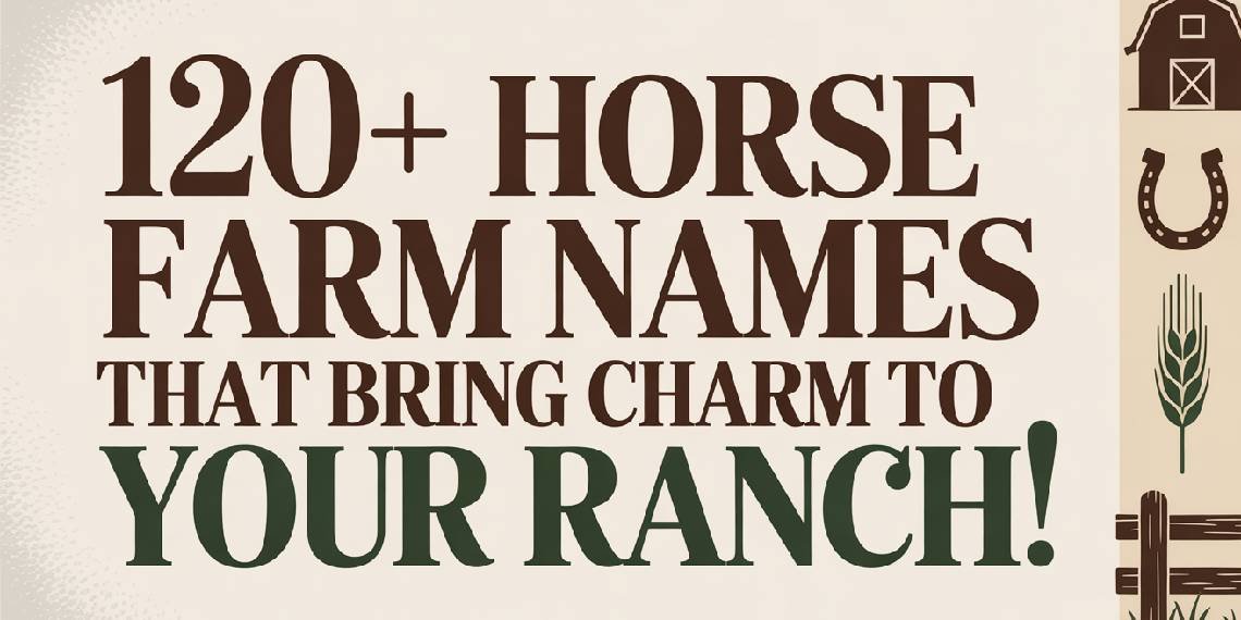 horse farm names