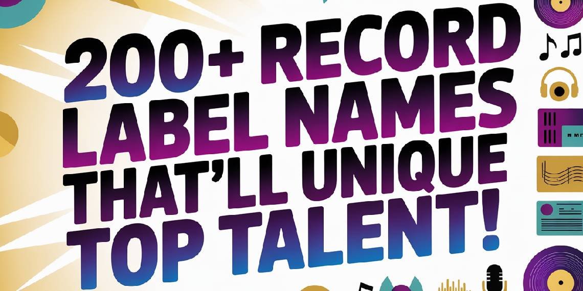 record label unique names