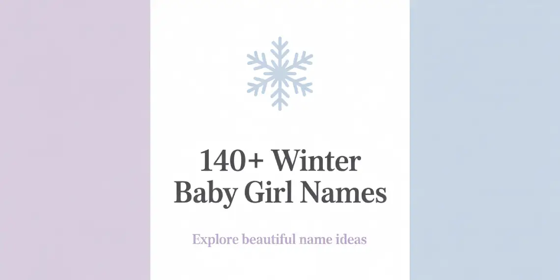 Winter Baby Girl Names