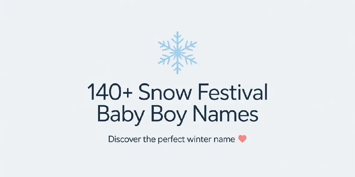 Snow Festival Baby Boy Names