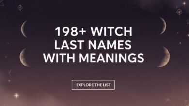 198+ Witch Last Names with Meanings
