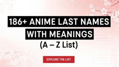 Anime Last Names With Meanings