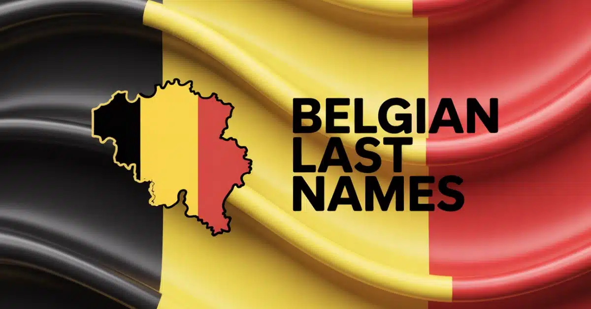 Belgian Last Names With Meanings