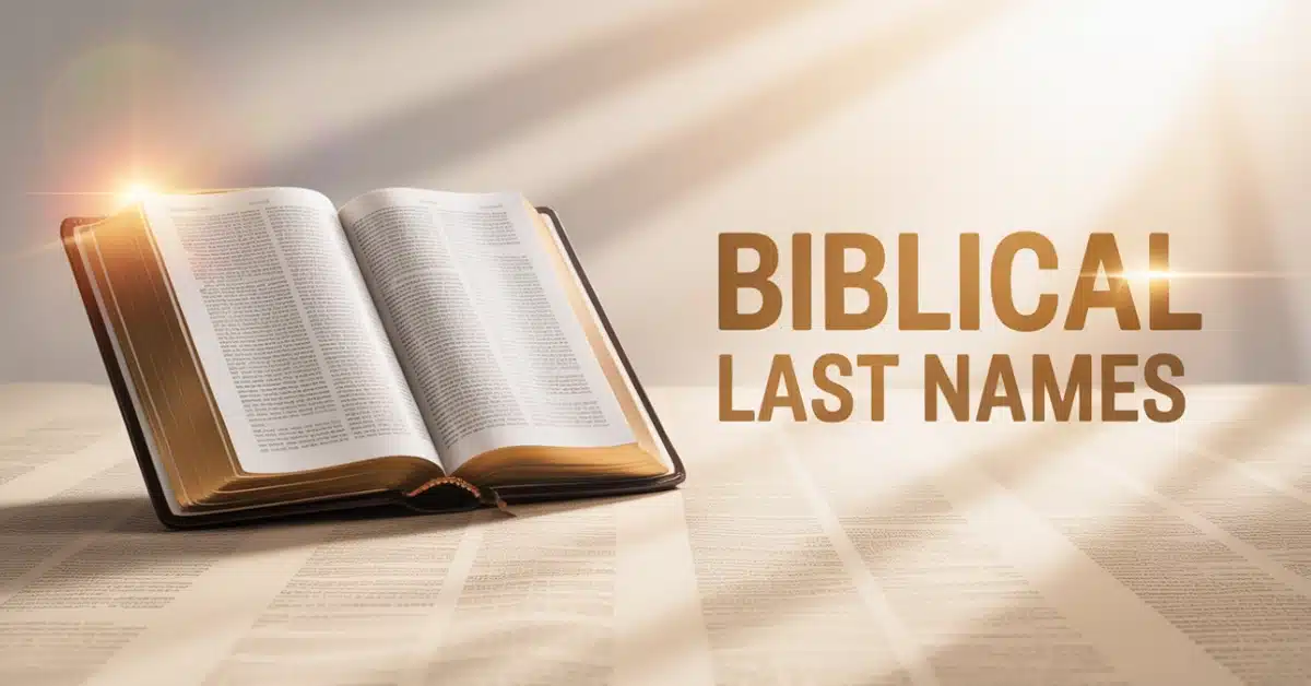 Biblical Last Names With Meanings