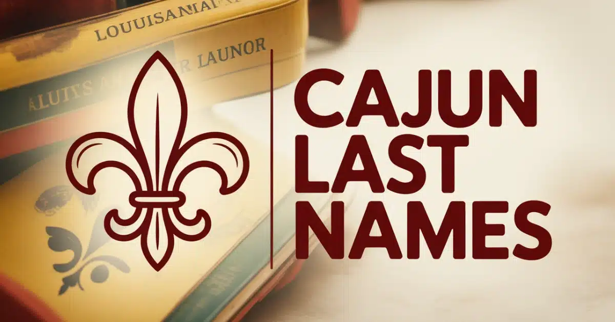 Cajun Last Names With Meanings