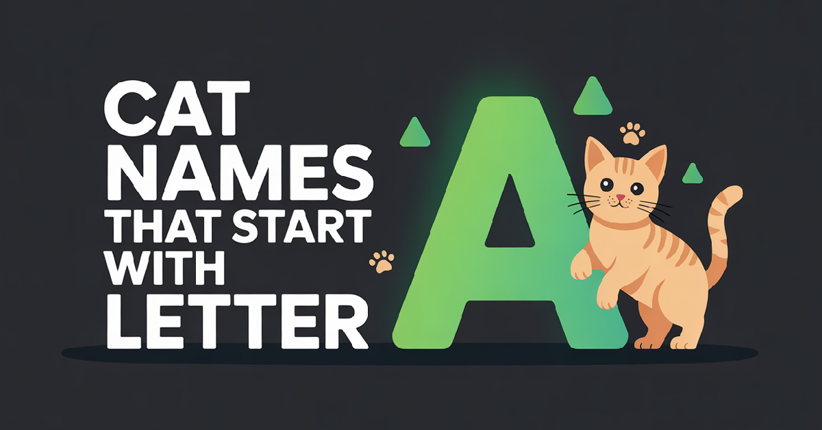 Cat Names That Start With Letter A