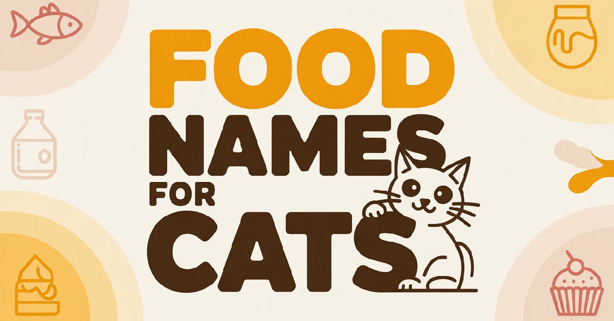 Food Names For Cats With Meanings