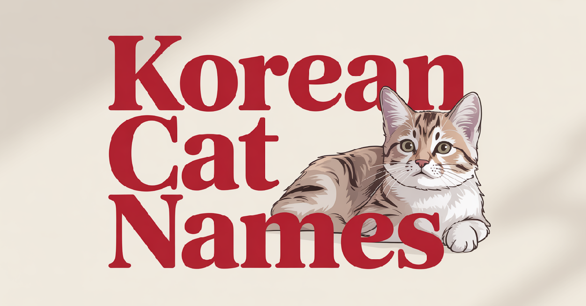 Korean Cat Names With Meanings