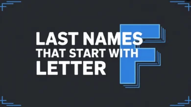 Last Names That Start With Letter F