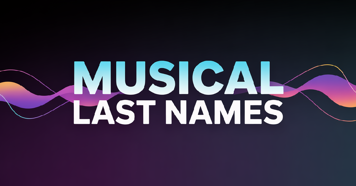 Musical Last Names With Meanings