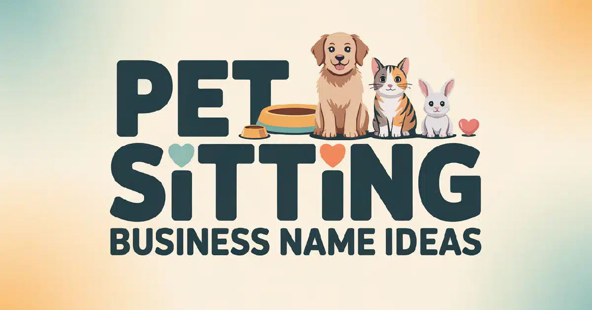 PET Sitting Business Name Ideas With Meanings