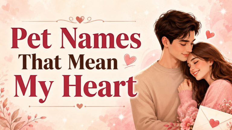 Unique Pet Names That Mean My Heart: Sweet Relationship Ideas