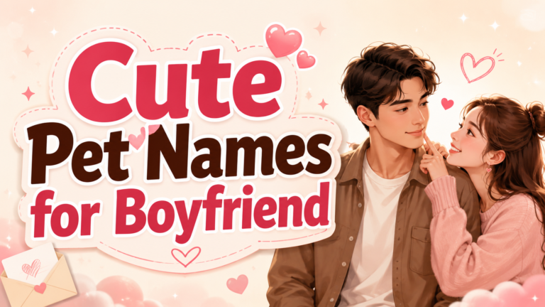 200+ Cute Pet Names for Boyfriend ( A-Z) With Meanings