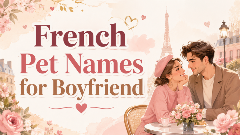 150+ French Pet Names for Boyfriend With Sweet Meanings