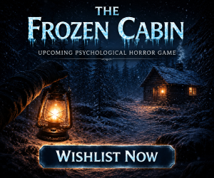 The Frozen Cabin horror game advertisement - Wishlist Now