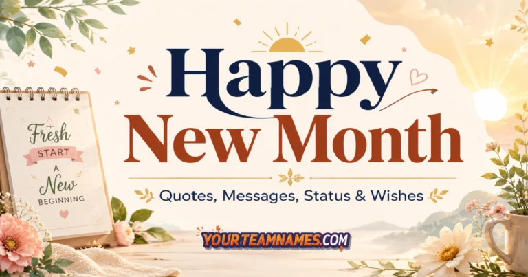 330+ Happy New Month Quotes, Status, Messages & Wishes for Love, Success, Family, and Fresh Beginnings