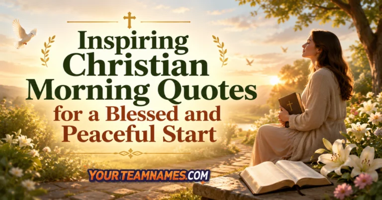 120+ Inspiring Christian Morning Quotes for a Blessed and Peaceful Start