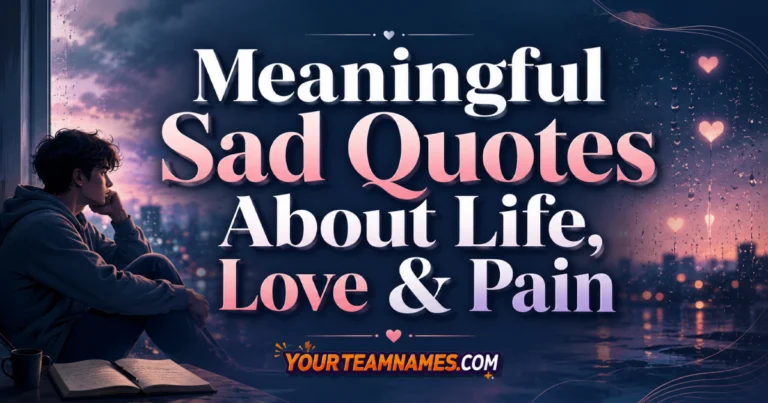 120+ Meaningful Sad Quotes About Life, Love & Pain