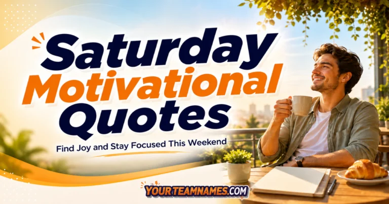 285+ Saturday Motivational Quotes for a Happy, Focused Weekend