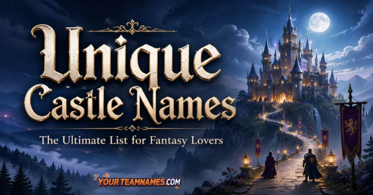 The Ultimate List: 100+ Unique Castle Names for Fantasy Lovers