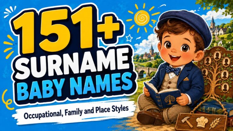 151+ Baby Names That Come from Surnames: Occupational, Family and Place Styles