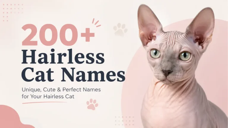 200+ Hairless Cat Names for Sphynx and Unique Cats