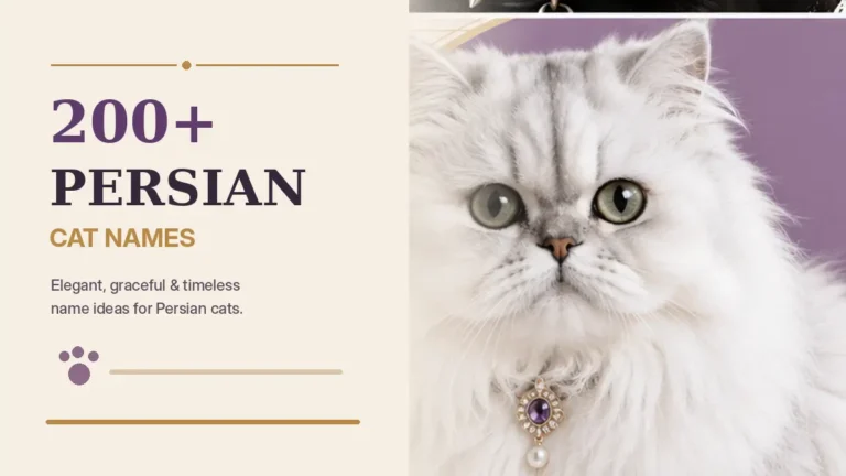 200+ Persian Cat Names for Elegant, Fluffy and Regal Cats