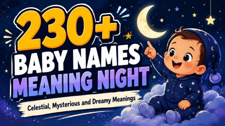 230+ Baby Names Meaning Night with Celestial, Mysterious and Dreamy Meanings