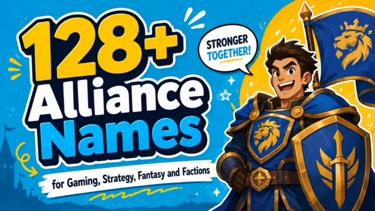 128+ Alliance Names for Gaming, Strategy, Fantasy and Factions
