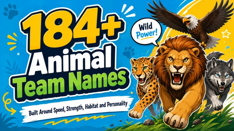 184+ Animal Team Names Built Around Speed, Strength, Habitat and Personality