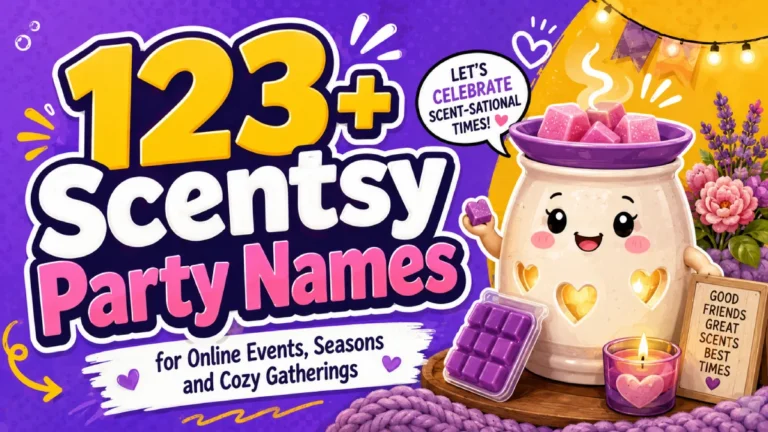 123+ Scentsy Party Names for Online Events, Seasons and Cozy Gatherings