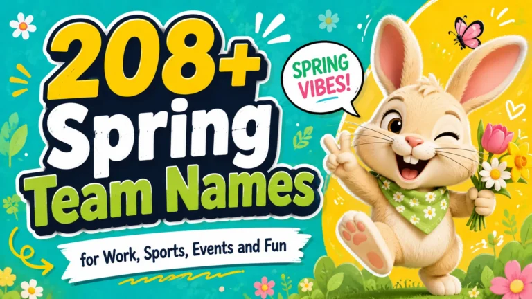 208+ Spring Team Names for Work, Sports, Events and Fun