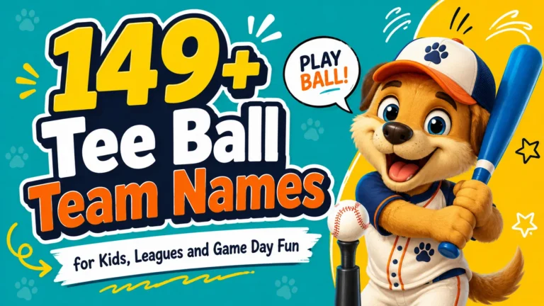149+ Tee Ball Team Names for Kids, Leagues and Game Day Fun