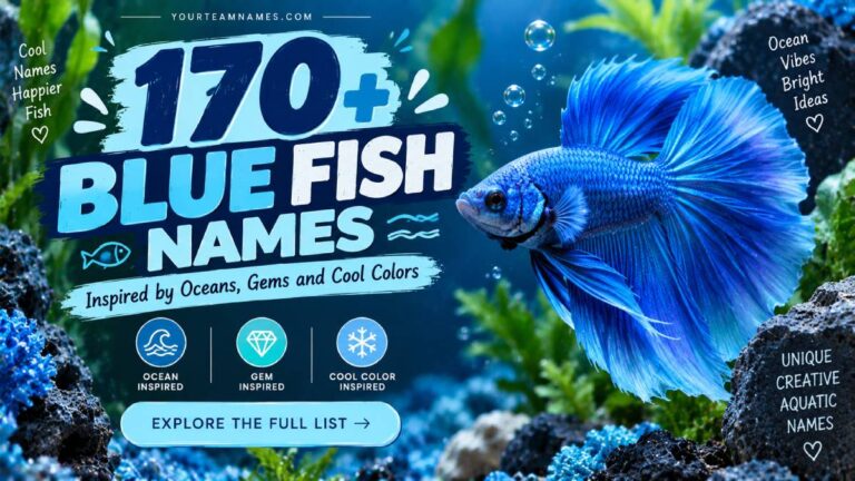 170+ Blue Fish Names Inspired by Oceans, Gems and Cool Colors