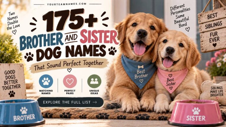 175+ Brother and Sister Dog Names That Sound Perfect Together