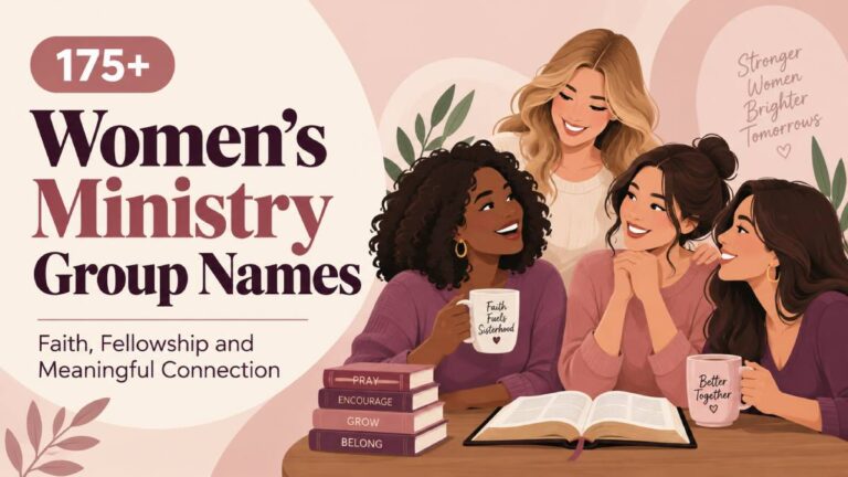 175+ Women’s Ministry Group Names for Faith, Fellowship and Meaningful Connection