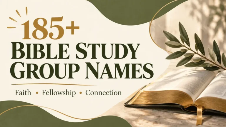 185+ Bible Study Group Names for Faith, Fellowship and Meaningful Connection
